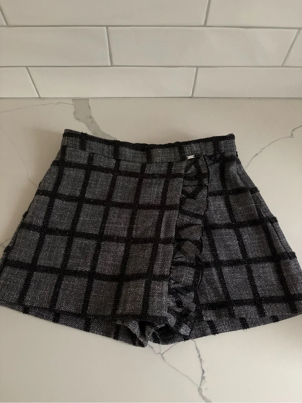 MAYORAL Black and Charcoal Textured Skort